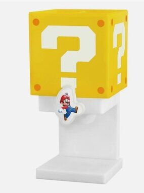 New Ichiban kuji Super Mario Question Block Candy Dispenser A Prize Japan 24cm
